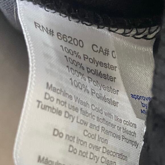 NEW ASICS Junior's Cali Track Sports Jacket Black Size Large Full Zip Soccer - Picture 5 of 5